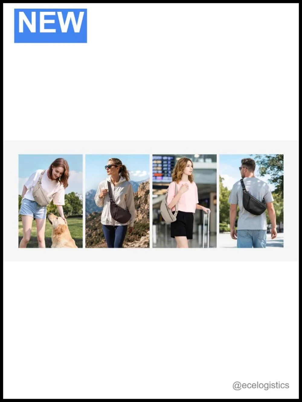 Genuine Leather Anti-Theft Crossbody Sling Bag for Women & Men, Slim, RFID